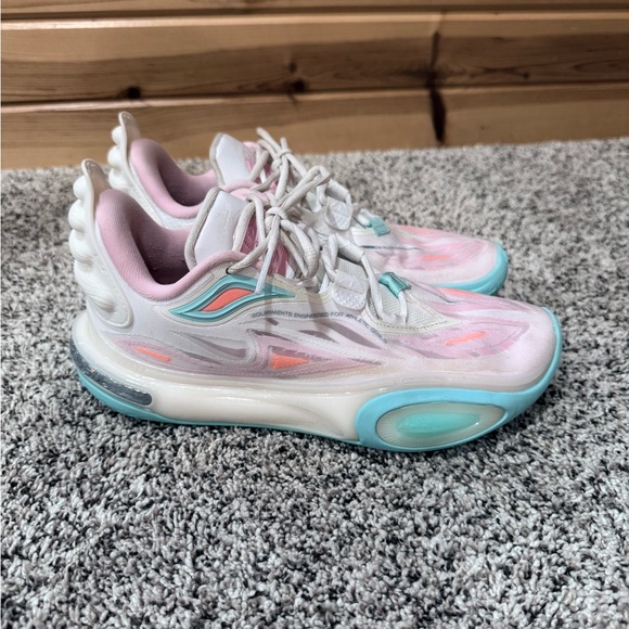 Women's Athletic Shoes in Pink and Blue - Picture 3 of 7